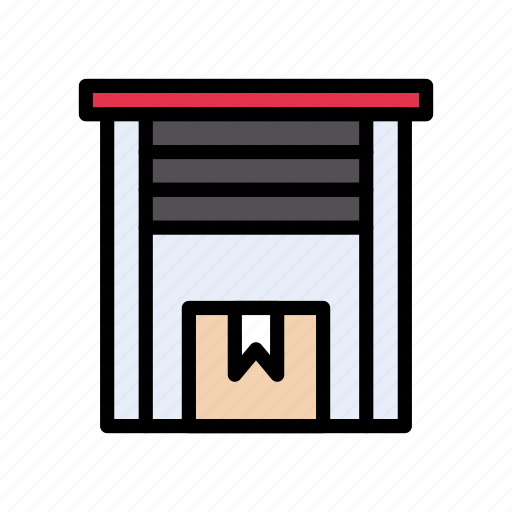 Box, carton, parcel, shutter, warehouse icon - Download on Iconfinder