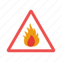 fire, flammable, prohibited, risk, safety, sign, warning