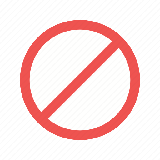 Forbidden, no, prohibited, red, sign, stop, wrong icon - Download on Iconfinder