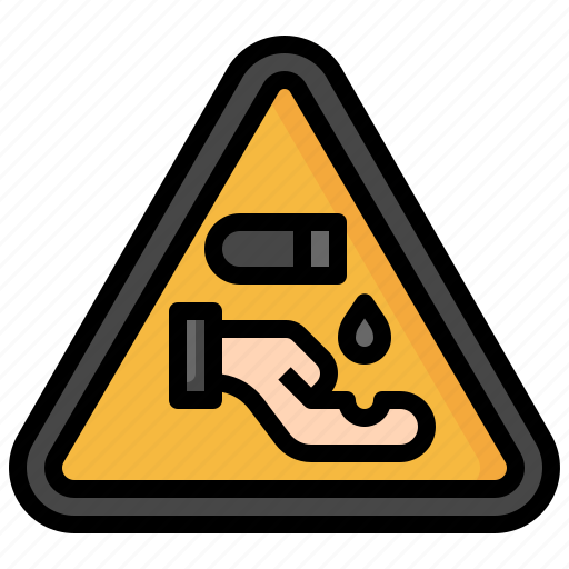 Chemical, corrosive, signaling, warning, caution, signs icon - Download on Iconfinder