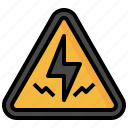 electricity, caution, prohibition, signaling, warning, forbidden