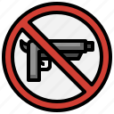 forbidden, gun, no, weapons, signaling, prohibition