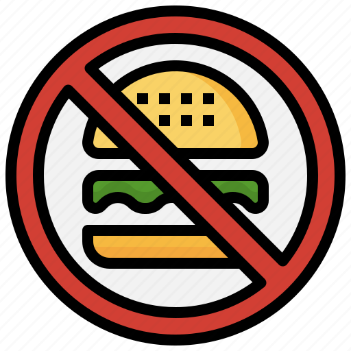 No, food, warning, forbidden, signaling, prohibition, signs icon - Download on Iconfinder