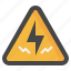 electricity, caution, prohibition, signaling, warning, forbidden 