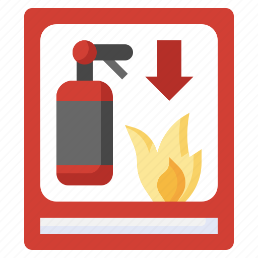 Fire, extinguisher, signaling, warning, signs, danger icon - Download on Iconfinder