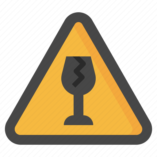 Fragile, caution, signaling, warning, signs, danger icon - Download on Iconfinder