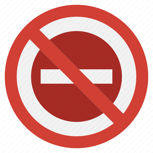 No, entry, forbidden, prohibition, signaling, warning, signs icon - Download on Iconfinder