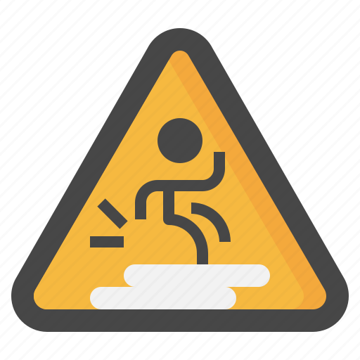 Wet, floor, caution, danger, signaling, warning, signs icon - Download on Iconfinder