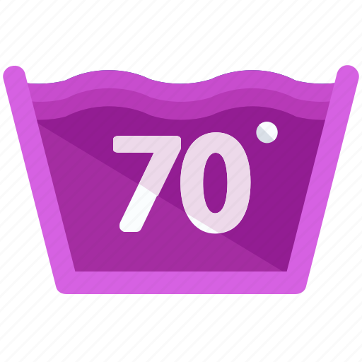 Degrees, instructions, machine, seventy, temperature, washing icon - Download on Iconfinder