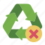 recyclable, prohibition, signaling, trash, garbage, ecology, environtment, recycle, non recyclable 