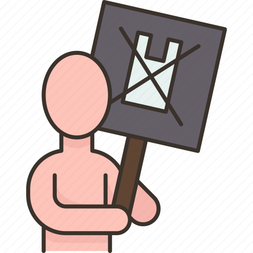 Protest, plastic, use, pollution, environment icon - Download on Iconfinder