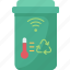 bin, smart, disposal, sanitation, technology 