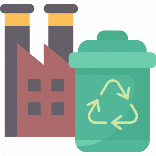 Recycling, mechanical, waste, plastics, industrial icon - Download on Iconfinder