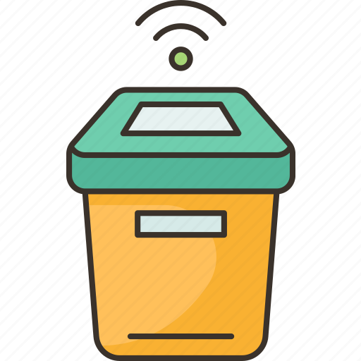 Bin, smart, waste, disposal, technology icon - Download on Iconfinder