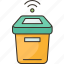 bin, smart, waste, disposal, technology 