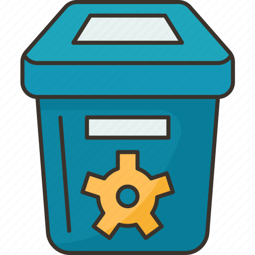 Mechanical, waste, industrial, material, disposal icon - Download on Iconfinder
