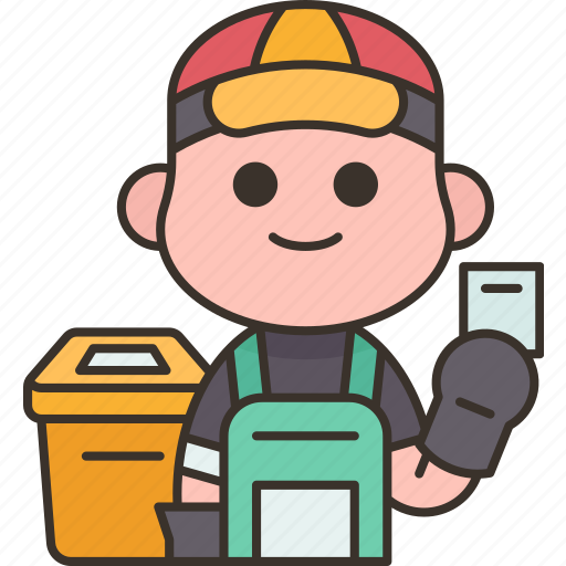 Trash, collector, garbage, worker, municipal icon - Download on Iconfinder