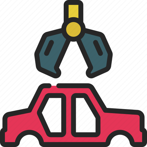 Excavator, claw, car, shell, machinery icon - Download on Iconfinder