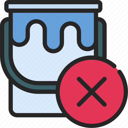 No, paint, disposal, paintcan, prohibited icon - Download on Iconfinder