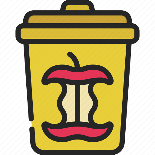 Organic, waste, bin, food, trash, sorting icon - Download on Iconfinder
