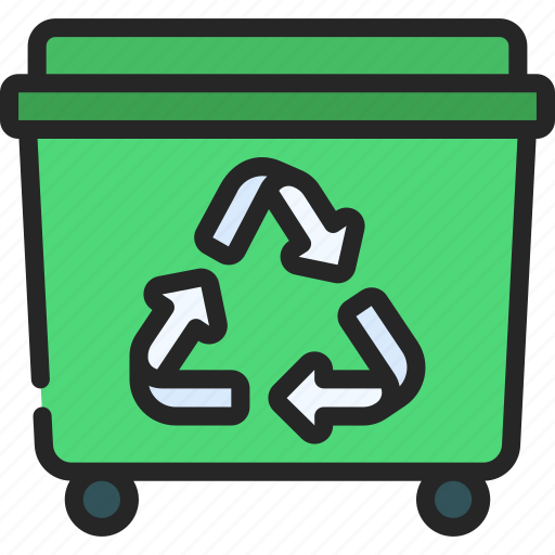 Recycle, dumpster, recycling, trash icon - Download on Iconfinder