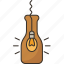 bottle, glass, lamp, reuse, decoration 