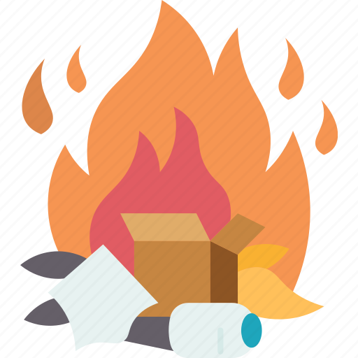 Waste, burning, garbage, smoke, pollution icon - Download on Iconfinder