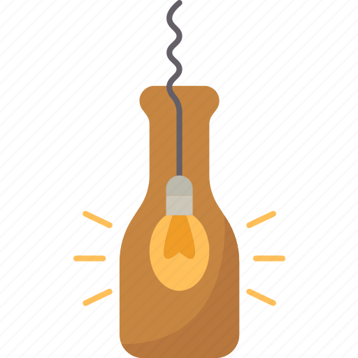 Bottle, glass, lamp, reuse, decoration icon - Download on Iconfinder