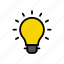 bulb, idea, innovation, light, solution 