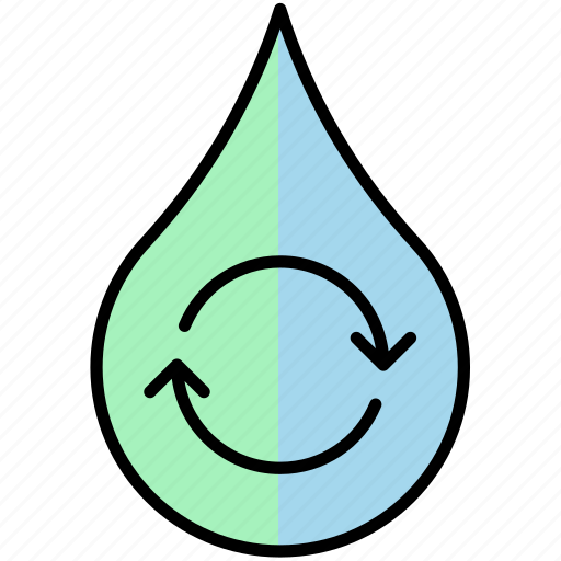 Water, disinfection, and, recycling, environment, food, restaurant icon - Download on Iconfinder