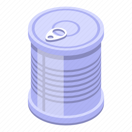 Tin, can, isometric icon - Download on Iconfinder