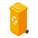 waste, container, isometric