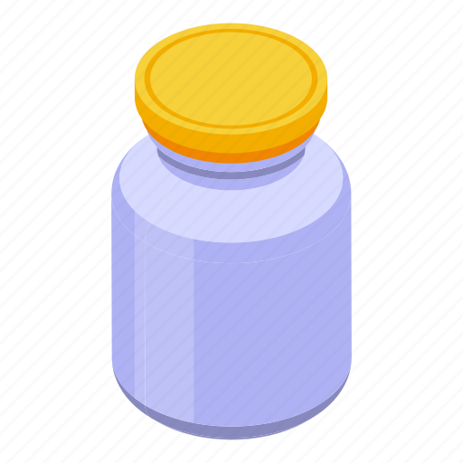 Jar, medicines, isometric icon - Download on Iconfinder