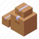 boxes, parcels, isometric