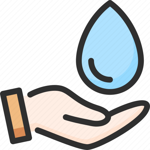 Care, hand, hold, water icon - Download on Iconfinder
