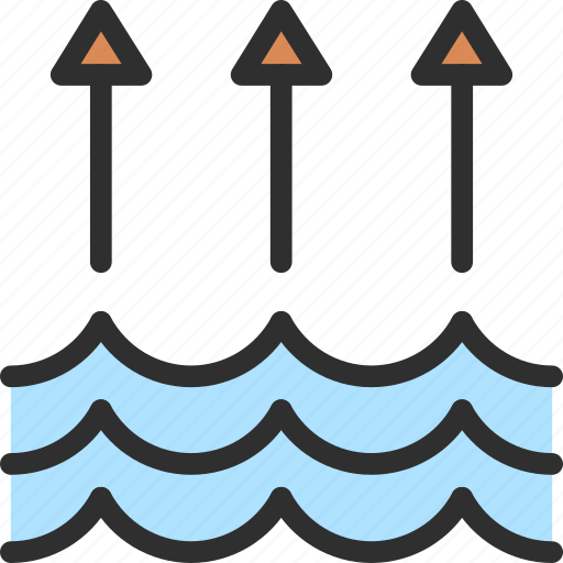 Arrow, high, level, water icon - Download on Iconfinder
