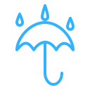 rainy, umbrella, protection, lock