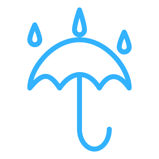 Rainy, umbrella, protection, lock icon - Free download