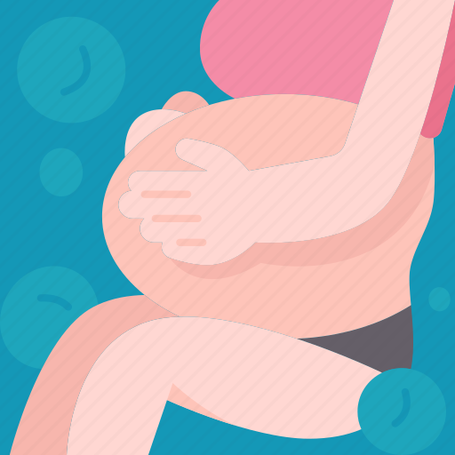 Pregnant, under, water, maternity, baby icon - Download on Iconfinder