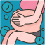 pregnant, under, water, maternity, baby 