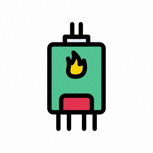 Boiler, gas, heater, plumbing, water icon - Download on Iconfinder