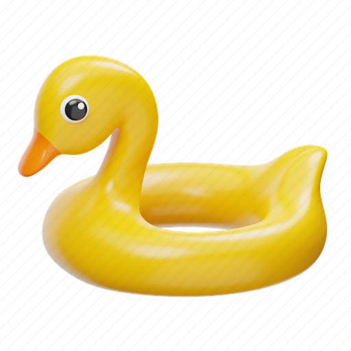 Yellow, float, goose pool float, pool float, pool, ring, rubber ring icon - Download on Iconfinder