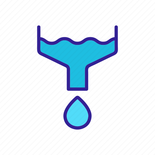 Chemical, chemistry, contour, filter, funnel, treatment, water icon - Download on Iconfinder