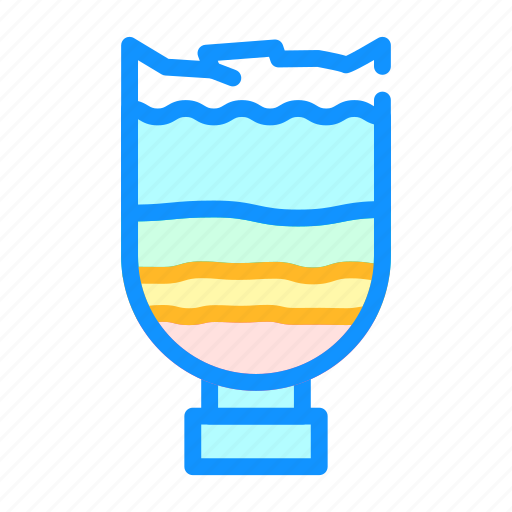 Treatment, filtration, through, coal, sand, water icon - Download on Iconfinder