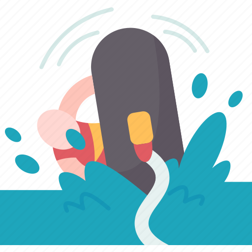 Water, tubing, falling, fun, play icon - Download on Iconfinder
