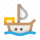 ship, boat, sea, vessel, water, wave, watercraft