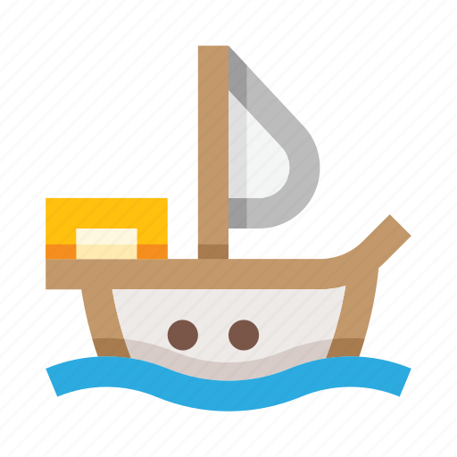 Ship, boat, sea, vessel, water, wave, watercraft icon - Download on Iconfinder
