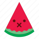 cute, face, happy, smiley, sticker, watermelon