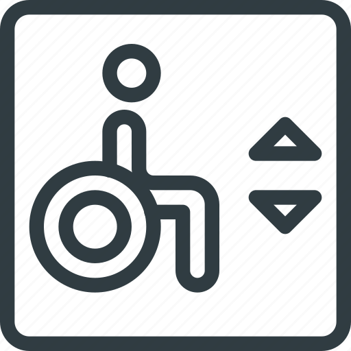 Accessible, elevator, find, sign, wayfinding, wheelchair icon - Download on Iconfinder