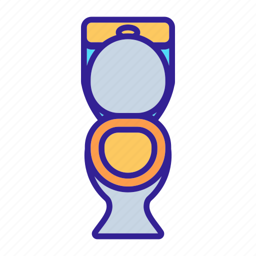 Contour, silhouette, toilet, wc icon - Download on Iconfinder